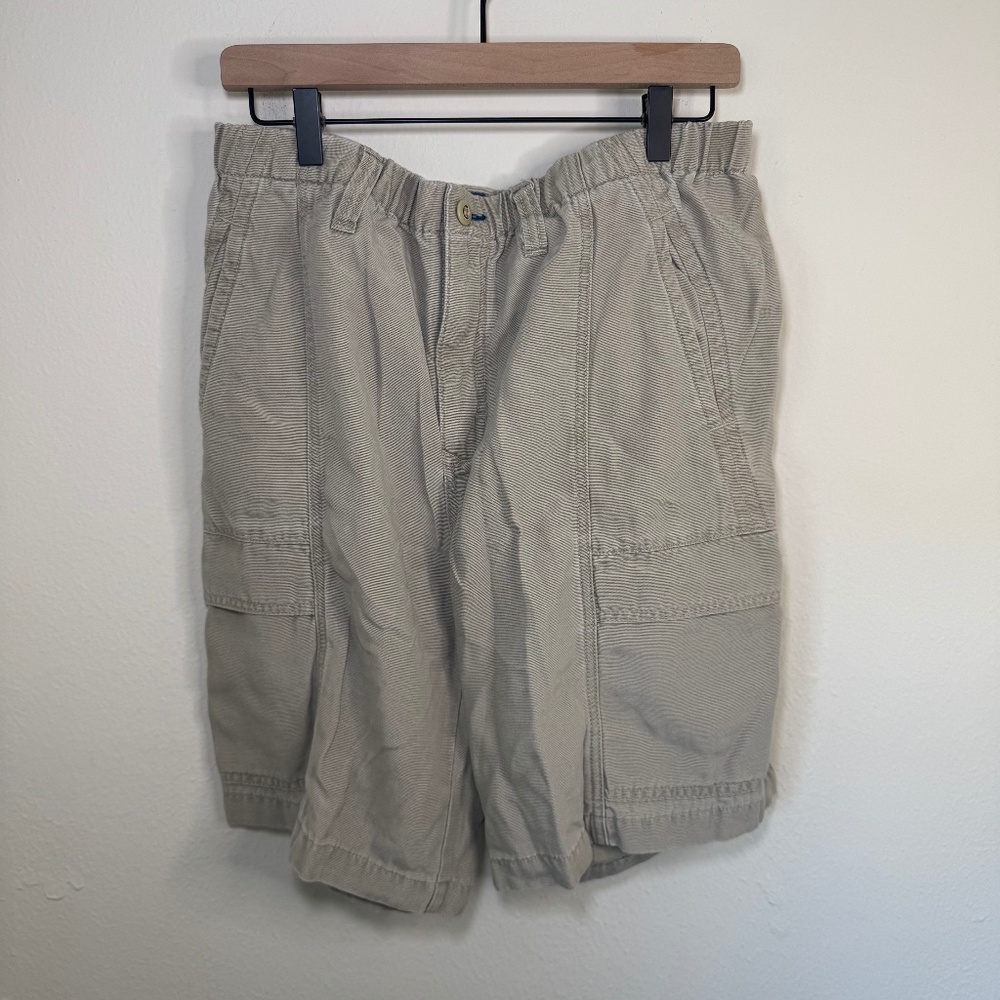 Tommy Bahama Shorts Men's MD Khaki Tan Pull On Relax Resort Casual